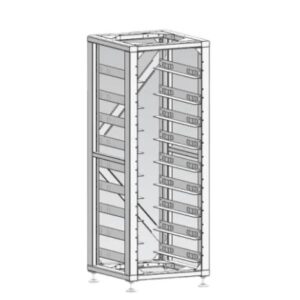 Standard 19inch rack, max  8 batterie e 1 High Voltage Battery Cluster Control Box