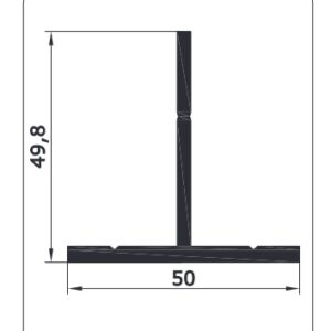 Profilo a "T" 50x50x3 da 6,5 metri - immagine 1